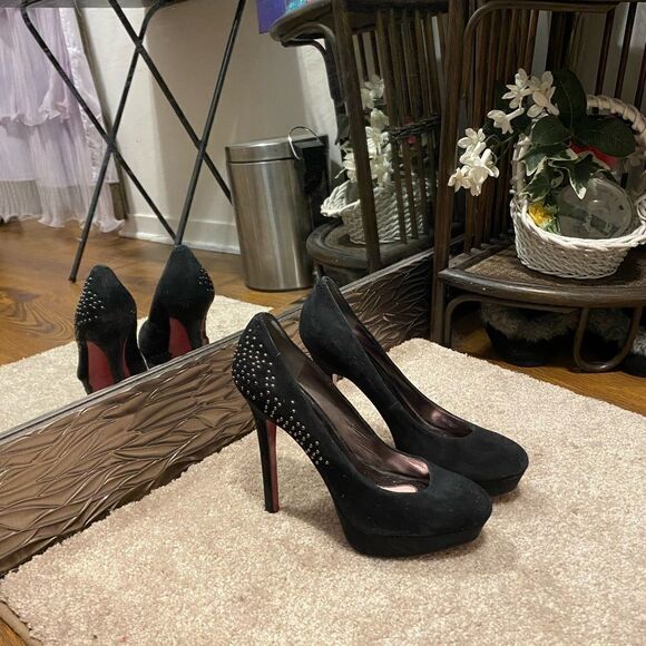 🌹Paris Hilton🌹 Vintage Rhinestone Studded Closed Toe Stiletto Heels - Picture 3 of 8